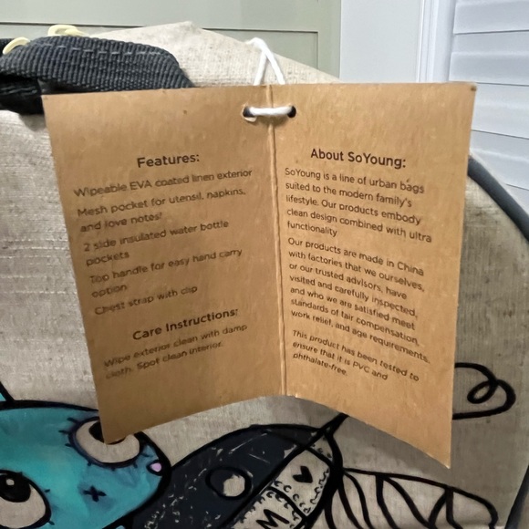 (NWT) So Young - Grade School Backpack - Picture 3 of 3